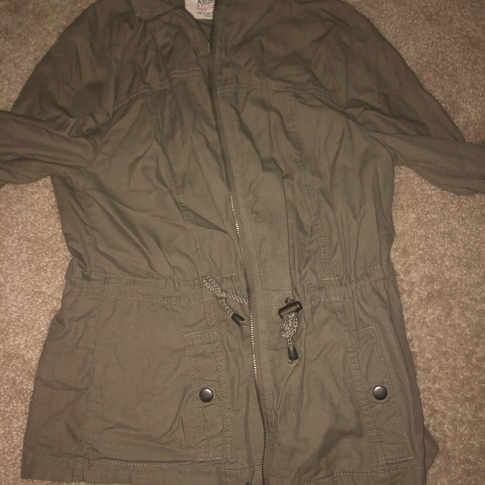 army green utility jacket